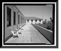 Historic Framed Print, Mare Island Naval Shipyard, Guard House & Barracks, Railroad Avenue near Eighteenth Street, Vallejo, Solano County, CA - 15,  17-7/8" x 21-7/8"