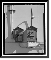 Historic Framed Print, Mare Island Naval Shipyard, Guard House & Barracks, Railroad Avenue near Eighteenth Street, Vallejo, Solano County, CA - 16,  17-7/8" x 21-7/8"