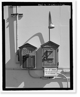 Historic Framed Print, Mare Island Naval Shipyard, Guard House & Barracks, Railroad Avenue near Eighteenth Street, Vallejo, Solano County, CA - 16,  17-7/8" x 21-7/8"