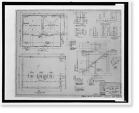 Historic Framed Print, Mare Island Naval Shipyard, South Fire Station, Railroad Avenue near Eighteenth Street, Vallejo, Solano County, CA - 14,  17-7/8" x 21-7/8"
