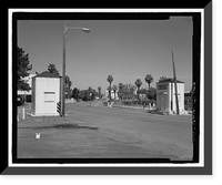 Historic Framed Print, Mare Island Naval Shipyard, Sentry Houses, Railroad Avenue near Eighteenth Street, Vallejo, Solano County, CA,  17-7/8" x 21-7/8"