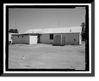Historic Framed Print, Mare Island Naval Shipyard, Quartermaster & Tailor Shop, Railroad Avenue near Eighteenth Street, Vallejo, Solano County, CA - 4,  17-7/8" x 21-7/8"