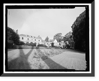 Historic Framed Print, Naval Training Station, Senior Officers' Quarters District, Naval Station Treasure Island, Yerba Buena Island, San Francisco, San Francisco County, CA,  17-7/8" x 21-7/8"