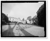 Historic Framed Print, Naval Training Station, Senior Officers' Quarters District, Naval Station Treasure Island, Yerba Buena Island, San Francisco, San Francisco County, CA,  17-7/8" x 21-7/8"