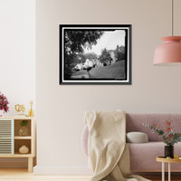 Historic Framed Print, Naval Training Station, Senior Officers' Quarters District, Naval Station Treasure Island, Yerba Buena Island, San Francisco, San Francisco County, CA - 2,  17-7/8" x 21-7/8"