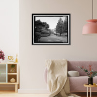 Historic Framed Print, Naval Training Station, Senior Officers' Quarters District, Naval Station Treasure Island, Yerba Buena Island, San Francisco, San Francisco County, CA - 9,  17-7/8" x 21-7/8"