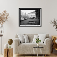 Historic Framed Print, Naval Training Station, Senior Officers' Quarters District, Naval Station Treasure Island, Yerba Buena Island, San Francisco, San Francisco County, CA - 12,  17-7/8" x 21-7/8"