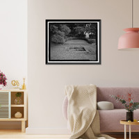 Historic Framed Print, Naval Training Station, Senior Officers' Quarters District, Naval Station Treasure Island, Yerba Buena Island, San Francisco, San Francisco County, CA - 15,  17-7/8" x 21-7/8"