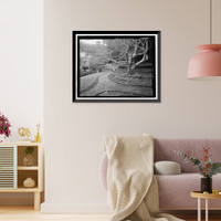 Historic Framed Print, Naval Training Station, Senior Officers' Quarters District, Naval Station Treasure Island, Yerba Buena Island, San Francisco, San Francisco County, CA - 17,  17-7/8" x 21-7/8"