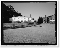 Historic Framed Print, Naval Training Station, Senior Officers' Quarters District, Quarters No. 1, Naval Station Treasure Island, 1 Whiting Way, Yerb, San Francisco, San Francisco County, CA,  17-7/8" x 21-7/8"