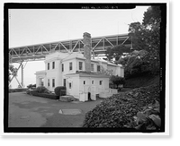 Historic Framed Print, Naval Training Station, Senior Officers' Quarters District, Quarters No. 1, Naval Station Treasure Island, 1 Whiting Way, Yerb, San Francisco, San Francisco County, CA - 4,  17-7/8" x 21-7/8"