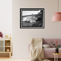 Historic Framed Print, Naval Training Station, Senior Officers' Quarters District, Quarters No. 1, Naval Station Treasure Island, 1 Whiting Way, Yerb, San Francisco, San Francisco County, CA - 4,  17-7/8" x 21-7/8"