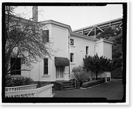 Historic Framed Print, Naval Training Station, Senior Officers' Quarters District, Quarters No. 1, Naval Station Treasure Island, 1 Whiting Way, Yerb, San Francisco, San Francisco County, CA - 6,  17-7/8" x 21-7/8"