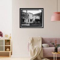 Historic Framed Print, Naval Training Station, Senior Officers' Quarters District, Quarters No. 1, Naval Station Treasure Island, 1 Whiting Way, Yerb, San Francisco, San Francisco County, CA - 6,  17-7/8" x 21-7/8"