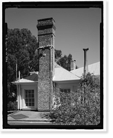 Historic Framed Print, Naval Training Station, Senior Officers' Quarters District, Quarters No. 1, Naval Station Treasure Island, 1 Whiting Way, Yerb, San Francisco, San Francisco County, CA - 11,  17-7/8" x 21-7/8"