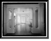 Historic Framed Print, Naval Training Station, Senior Officers' Quarters District, Quarters No. 1, Naval Station Treasure Island, 1 Whiting Way, Yerb, San Francisco, San Francisco County, CA - 13,  17-7/8" x 21-7/8"