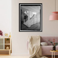 Historic Framed Print, Naval Training Station, Senior Officers' Quarters District, Quarters No. 1, Naval Station Treasure Island, 1 Whiting Way, Yerb, San Francisco, San Francisco County, CA - 15,  17-7/8" x 21-7/8"