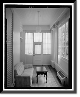 Historic Framed Print, Naval Training Station, Senior Officers' Quarters District, Quarters No. 1, Naval Station Treasure Island, 1 Whiting Way, Yerb, San Francisco, San Francisco County, CA - 16,  17-7/8" x 21-7/8"