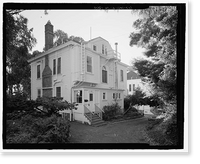 Historic Framed Print, Naval Training Station, Senior Officers' Quarters District, Quarters No. 4, Naval Station Treasure Island, 4 Whiting Way, Yerb, San Francisco, San Francisco County, CA - 3,  17-7/8" x 21-7/8"