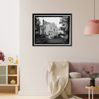Historic Framed Print, Naval Training Station, Senior Officers' Quarters District, Quarters No. 4, Naval Station Treasure Island, 4 Whiting Way, Yerb, San Francisco, San Francisco County, CA - 3,  17-7/8" x 21-7/8"