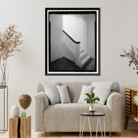 Historic Framed Print, Naval Training Station, Senior Officers' Quarters District, Quarters No. 4, Naval Station Treasure Island, 4 Whiting Way, Yerb, San Francisco, San Francisco County, CA - 4,  17-7/8" x 21-7/8"