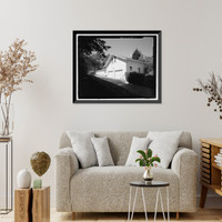 Historic Framed Print, Naval Training Station, Senior Officers' Quarters District, Building No. 83, Naval Station Treasure Island, Yerba Buena Island, San Francisco, San Francisco County, CA,  17-7/8" x 21-7/8"