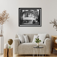 Historic Framed Print, Naval Training Station, Quarters No. 10, Naval Station Treasure Island, Junction of Macalla, San Francisco, San Francisco County, CA - 2,  17-7/8" x 21-7/8"