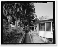 Historic Framed Print, Naval Training Station, Quarters No. 10, Naval Station Treasure Island, Junction of Macalla, San Francisco, San Francisco County, CA - 5,  17-7/8" x 21-7/8"