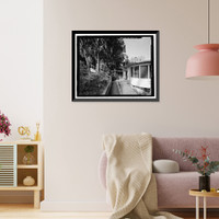 Historic Framed Print, Naval Training Station, Quarters No. 10, Naval Station Treasure Island, Junction of Macalla, San Francisco, San Francisco County, CA - 5,  17-7/8" x 21-7/8"