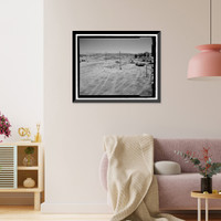 Historic Framed Print, U.S. Inspection Station, California State Highway 188, Tecate Road, Tecate, San Diego County, CA - 2,  17-7/8" x 21-7/8"