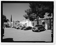 Historic Framed Print, U.S. Inspection Station, Main Building, California State Highway 188, Tecate Road, Tecate, San Diego County, CA - 4,  17-7/8" x 21-7/8"