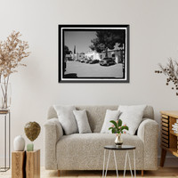 Historic Framed Print, U.S. Inspection Station, Main Building, California State Highway 188, Tecate Road, Tecate, San Diego County, CA - 4,  17-7/8" x 21-7/8"