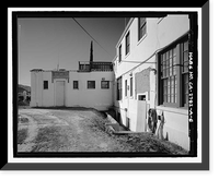 Historic Framed Print, U.S. Inspection Station, Main Building, California State Highway 188, Tecate Road, Tecate, San Diego County, CA - 6,  17-7/8" x 21-7/8"