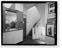 Historic Framed Print, U.S. Inspection Station, Main Building, California State Highway 188, Tecate Road, Tecate, San Diego County, CA - 14,  17-7/8" x 21-7/8"