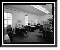 Historic Framed Print, U.S. Inspection Station, Main Building, California State Highway 188, Tecate Road, Tecate, San Diego County, CA - 16,  17-7/8" x 21-7/8"