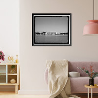 Historic Framed Print, Golden Gate International Exposition, Palace of Fine and Decorative Arts & Annex, California Avenue, Treasure Island, San Francisco, San Francisco County, CA,  17-7/8" x 21-7/8"