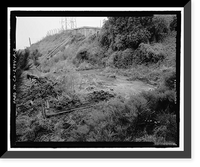 Historic Framed Print, Fort Barry, Signal Corps Radar 296, Station 5, Transmitter Building Foundation, Point Bonita, Marin Headlands, Sausalito vicinity, Marin County, CA - 3,  17-7/8" x 21-7/8"
