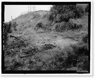 Historic Framed Print, Fort Barry, Signal Corps Radar 296, Station 5, Transmitter Building Foundation, Point Bonita, Marin Headlands, Sausalito vicinity, Marin County, CA - 3,  17-7/8" x 21-7/8"