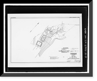 Historic Framed Print, Fort Barry, Signal Corps Radar 296, Station 5, Transmitter Building Foundation, Point Bonita, Marin Headlands, Sausalito vicinity, Marin County, CA - 7,  17-7/8" x 21-7/8"