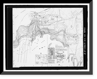 Historic Framed Print, Fort Barry, Signal Corps Radar 296, Station 5, Transmitter Building Foundation, Point Bonita, Marin Headlands, Sausalito vicinity, Marin County, CA - 8,  17-7/8" x 21-7/8"