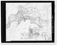 Historic Framed Print, Fort Barry, Signal Corps Radar 296, Station 5, Transmitter Building Foundation, Point Bonita, Marin Headlands, Sausalito vicinity, Marin County, CA - 8,  17-7/8" x 21-7/8"