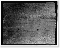 Historic Framed Print, Fort Barry, Bonita Ridge Access Road, Retaining Wall, Point Bonita, Marin Headlands, Sausalito vicinity, Marin County, CA - 6,  17-7/8" x 21-7/8"