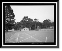 Historic Framed Print, Mobile Searchlight Storage Building, 691 Center Road, Sausalito vicinity, Marin County, CA,  17-7/8" x 21-7/8"