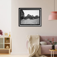 Historic Framed Print, Mobile Searchlight Storage Building, 691 Center Road, Sausalito vicinity, Marin County, CA,  17-7/8" x 21-7/8"