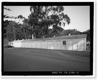 Historic Framed Print, Mobile Searchlight Storage Building, 691 Center Road, Sausalito vicinity, Marin County, CA - 2,  17-7/8" x 21-7/8"