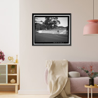 Historic Framed Print, Mobile Searchlight Storage Building, 691 Center Road, Sausalito vicinity, Marin County, CA - 2,  17-7/8" x 21-7/8"