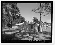 Historic Framed Print, Mobile Searchlight Storage Building, 691 Center Road, Sausalito vicinity, Marin County, CA - 4,  17-7/8" x 21-7/8"