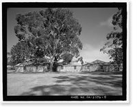 Historic Framed Print, Mobile Searchlight Storage Building, 691 Center Road, Sausalito vicinity, Marin County, CA - 5,  17-7/8" x 21-7/8"