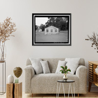 Historic Framed Print, Mobile Searchlight Storage Building, 691 Center Road, Sausalito vicinity, Marin County, CA - 6,  17-7/8" x 21-7/8"