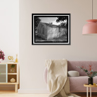 Historic Framed Print, Mobile Searchlight Storage Building, 691 Center Road, Sausalito vicinity, Marin County, CA - 7,  17-7/8" x 21-7/8"